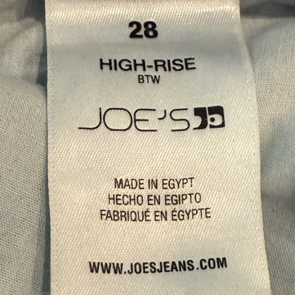 Joe’s Jeans High-Rise BTW Wide Leg Raw Hem Jeans Waist 28 - Picture 7 of 12